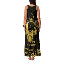 Gold Hawaii Ikaika Warrior Family Matching Tank Maxi Dress and Hawaiian Shirt Hawaiian Power LT14 - Polynesian Pride