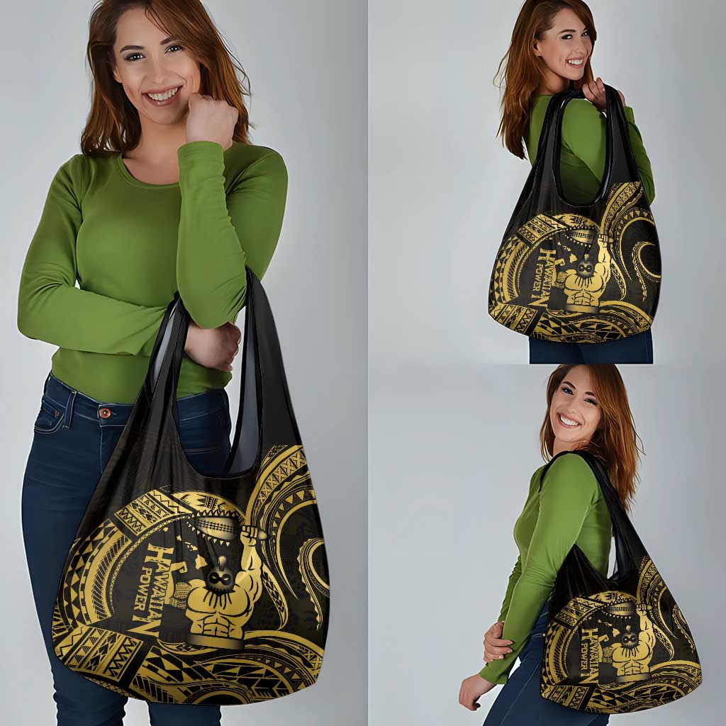 Gold Hawaii Ikaika Warrior Grocery Bag Hawaiian Power