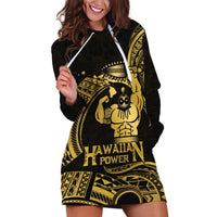 Gold Hawaii Ikaika Warrior Hoodie Dress Hawaiian Power LT14 Gold - Polynesian Pride