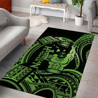Green Hawaii Ikaika Warrior Area Rug Hawaiian Power