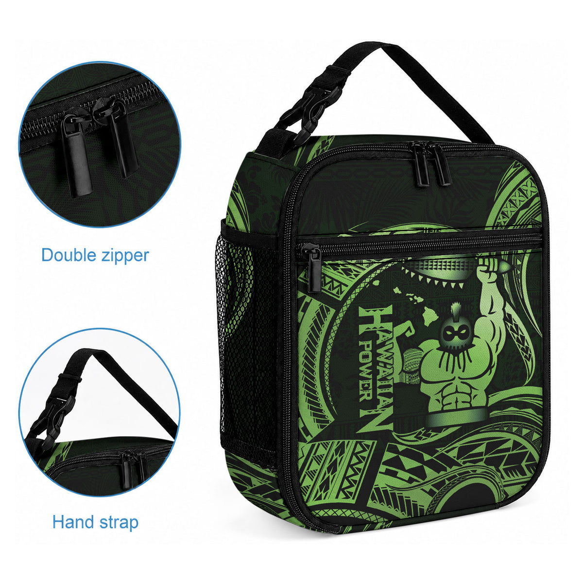 Green Hawaii Ikaika Warrior Lunch Bag Hawaiian Power LT14 - Polynesian Pride
