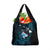Personalised Hawaii King Kamehameha Day Grocery Bag Plumeria With Kakau Pattern - Blue