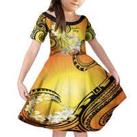 Polynesia Easter Day Family Matching Long Sleeve Bodycon Dress and Hawaiian Shirt He Is Risen Lilium Longiflorum Polynesian Pattern