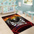 Fautasi Race Day American Samoa Area Rug Bald Eagle Polynesian Tattoo