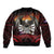 Fautasi Race Day American Samoa Bomber Jacket Bald Eagle Polynesian Tattoo