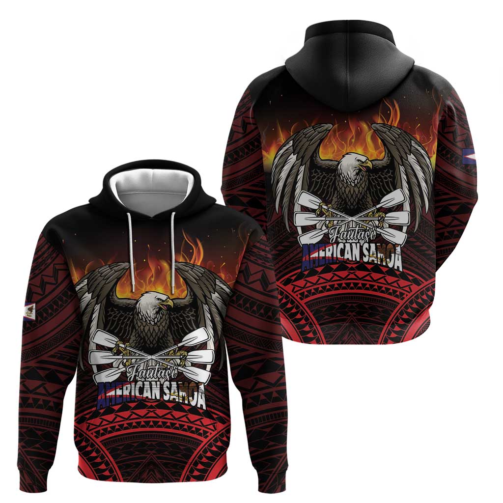 Fautasi Race Day American Samoa Hoodie Bald Eagle Polynesian Tattoo