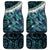 Turquoise Traditional Cloak Aotearoa Car Mats Maori Paua Shell Korowai Pattern