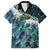 Turquoise Traditional Cloak Aotearoa Hawaiian Shirt Maori Paua Shell Korowai Pattern