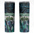Turquoise Traditional Cloak Aotearoa Skinny Tumbler Maori Paua Shell Korowai Pattern