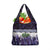 Purple Traditional Cloak Aotearoa Grocery Bag Maori Paua Shell Korowai Pattern