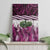 Pink Traditional Cloak Aotearoa Canvas Wall Art Maori Paua Shell Korowai Pattern