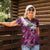 Pink Traditional Cloak Aotearoa Women Polo Shirt Maori Paua Shell Korowai Pattern