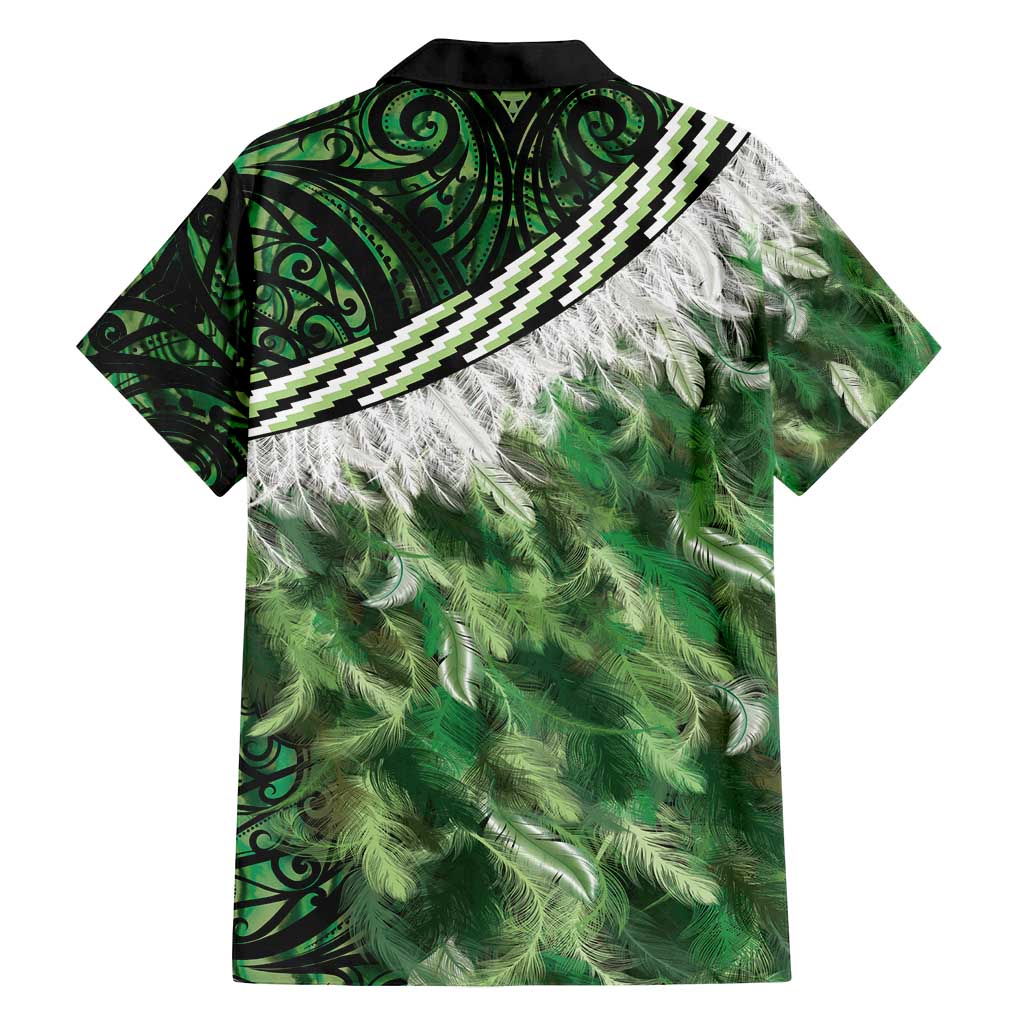 Green Traditional Cloak Aotearoa Family Matching Long Sleeve Bodycon Dress and Hawaiian Shirt Maori Paua Shell Korowai Pattern LT14 - Polynesian Pride