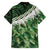 Green Traditional Cloak Aotearoa Hawaiian Shirt Maori Paua Shell Korowai Pattern