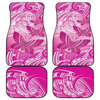 Personalised Polynesia Breast Cancer Awareness Car Mats Think Pink Ribbon Polynesian Butterflies