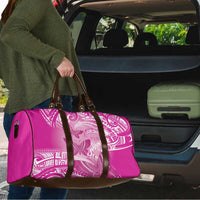 Polynesia Breast Cancer Awareness Travel Bag Think Pink Ribbon Polynesian Butterflies
