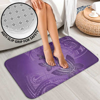 Polynesia Lupus Awareness Month Bathroom Set Warrior Purple Ribbon Polynesian Butterflies