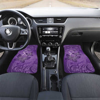 Personalised Polynesia Lupus Awareness Month Car Mats Warrior Purple Ribbon Polynesian Butterflies
