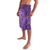 Personalised Polynesia Lupus Awareness Month Lavalava Warrior Purple Ribbon Polynesian Butterflies