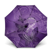 Polynesia Lupus Awareness Month Umbrella Warrior Purple Ribbon Polynesian Butterflies