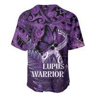 Lupus Awareness Month New Zealand Baseball Jersey Be Strong Warrior Maori Silver Fern