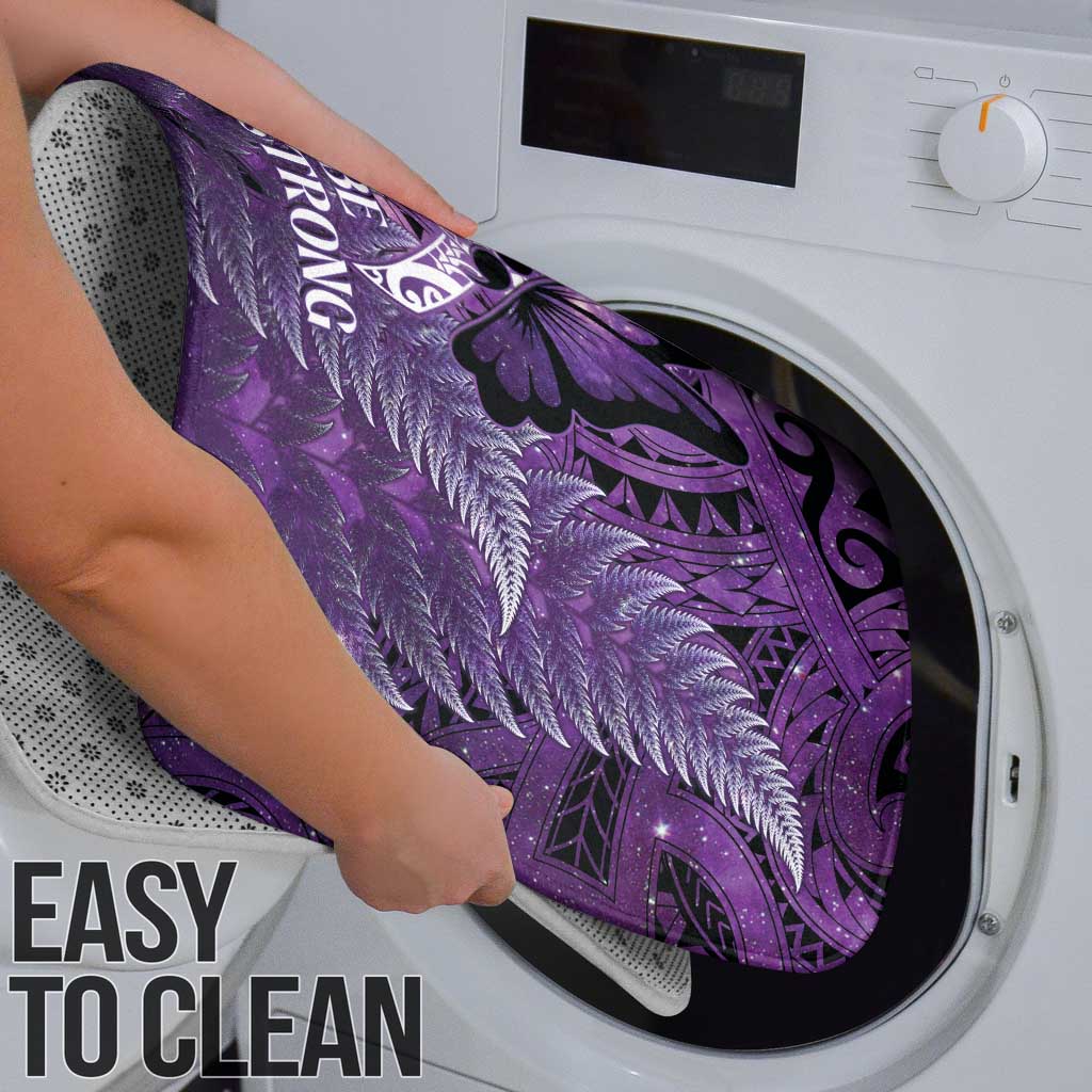Lupus Awareness Month New Zealand Bathroom Set Be Strong Warrior Maori Silver Fern