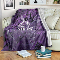 Lupus Awareness Month New Zealand Blanket Be Strong Warrior Maori Silver Fern