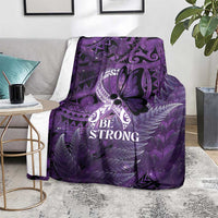 Lupus Awareness Month New Zealand Blanket Be Strong Warrior Maori Silver Fern