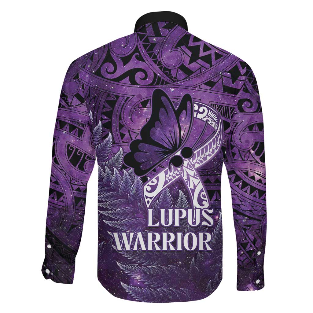 Lupus Awareness Month New Zealand Family Matching Summer Maxi Dress and Hawaiian Shirt Be Strong Warrior Maori Silver Fern LT14 - Polynesian Pride