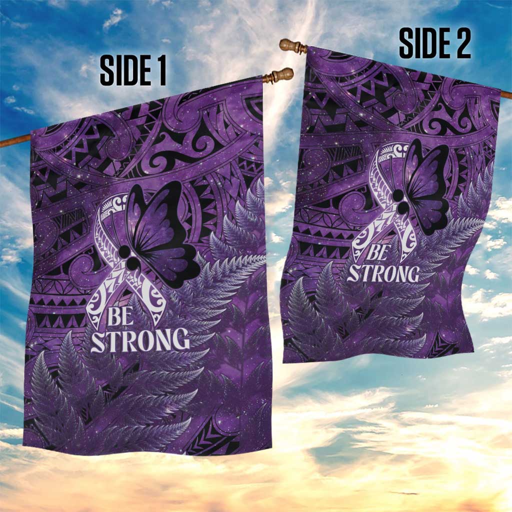 Lupus Awareness Month New Zealand Garden Flag Be Strong Warrior Maori Silver Fern