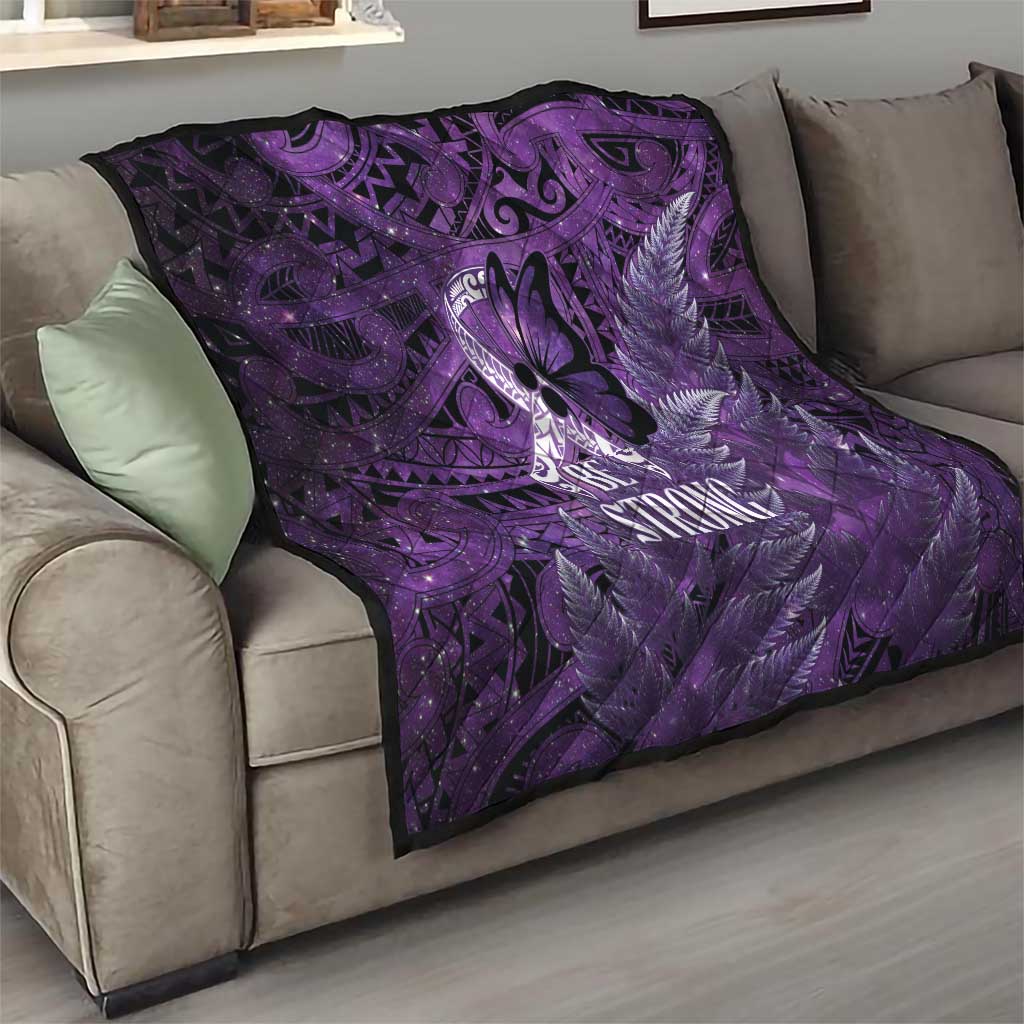 Lupus Awareness Month New Zealand Quilt Be Strong Warrior Maori Silver Fern