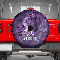 Lupus Awareness Month New Zealand Spare Tire Cover Be Strong Warrior Maori Silver Fern