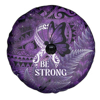 Lupus Awareness Month New Zealand Spare Tire Cover Be Strong Warrior Maori Silver Fern