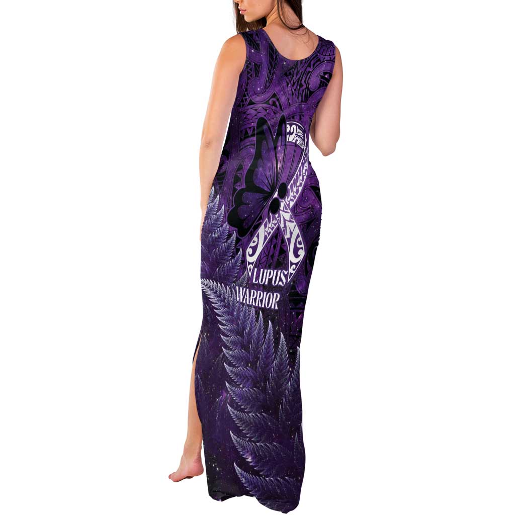 Lupus Awareness Month New Zealand Tank Maxi Dress Be Strong Warrior Maori Silver Fern