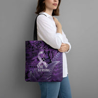 Lupus Awareness Month New Zealand Tote Bag Be Strong Warrior Maori Silver Fern