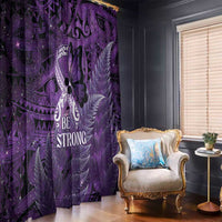 Lupus Awareness Month New Zealand Window Curtain Be Strong Warrior Maori Silver Fern