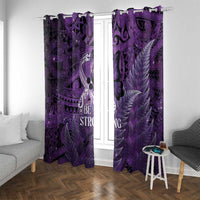 Lupus Awareness Month New Zealand Window Curtain Be Strong Warrior Maori Silver Fern