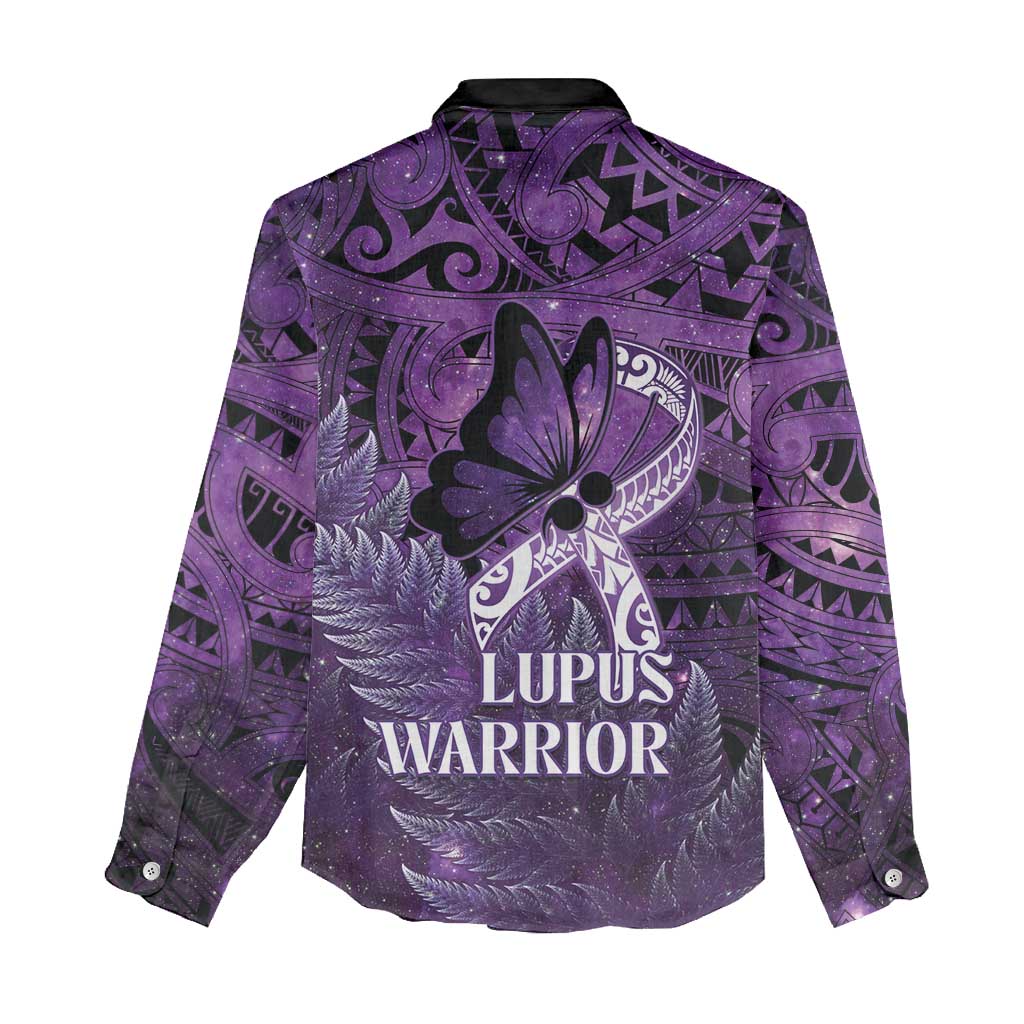 Lupus Awareness Month New Zealand Women Casual Shirt Be Strong Warrior Maori Silver Fern LT14 - Polynesian Pride