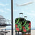 New Zealand Gecko Luggage Cover Aotearoa Maori With Pohutukawa Flowers