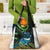 New Zealand Tui Bird Grocery Bag Aotearoa Maori With Kowhai Flowers