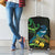 New Zealand Tui Bird Luggage Cover Aotearoa Maori With Kowhai Flowers