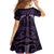 Purple Matariki New Zealand Family Matching Long Sleeve Bodycon Dress and Hawaiian Shirt Maori Poutama Galaxy Vibes