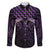 Purple Matariki New Zealand Family Matching Long Sleeve Bodycon Dress and Hawaiian Shirt Maori Poutama Galaxy Vibes