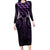 Purple Matariki New Zealand Family Matching Long Sleeve Bodycon Dress and Hawaiian Shirt Maori Poutama Galaxy Vibes