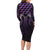 Purple Matariki New Zealand Family Matching Long Sleeve Bodycon Dress and Hawaiian Shirt Maori Poutama Galaxy Vibes
