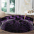 Purple Matariki New Zealand Round Carpet Maori Poutama Galaxy Vibes