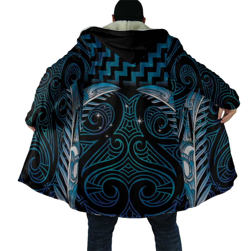Blue Matariki New Zealand Cloak Maori Poutama Galaxy Vibes LT14 - Polynesian Pride