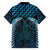 Blue Matariki New Zealand Family Matching Long Sleeve Bodycon Dress and Hawaiian Shirt Maori Poutama Galaxy Vibes