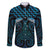 Blue Matariki New Zealand Family Matching Long Sleeve Bodycon Dress and Hawaiian Shirt Maori Poutama Galaxy Vibes