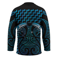 Blue Matariki New Zealand Hockey Jersey Maori Poutama Galaxy Vibes - Polynesian Pride